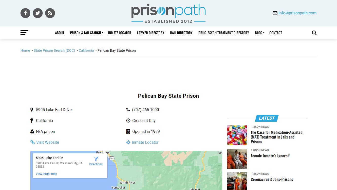 Pelican Bay State Prison - Prison Inmate Search & Locator ...