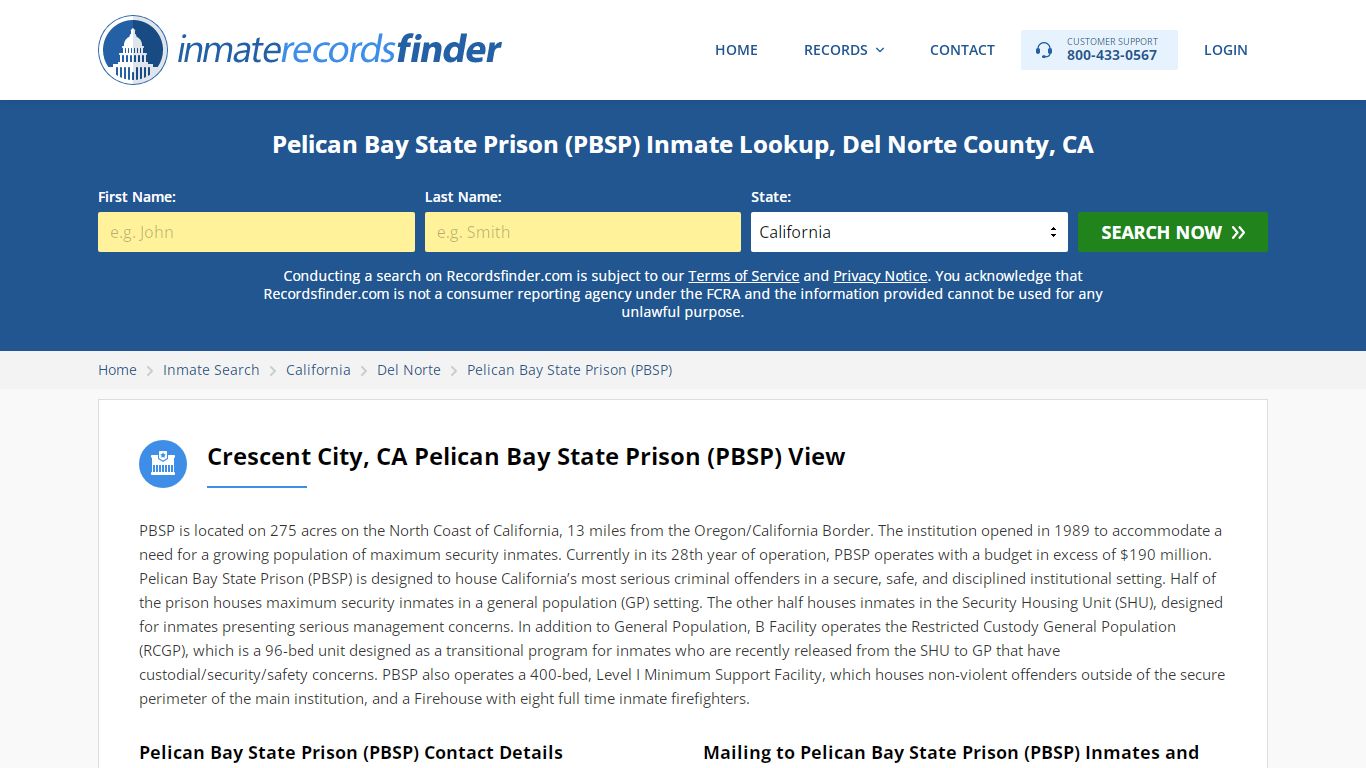 Pelican Bay State Prison (PBSP) Roster & Inmate Search ...